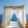 Cortina de Gasa de Malla Grande Transfronteriza Decoración de Escenario para Bodas al Aire Libre Fondo Cortina de Boda Dropshipping