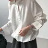 Moda de alta gama para mujer de Dongdaemun, Corea, nueva colección de otoño, top tipo camisa holgada de manga larga de un solo botón estilo coreano