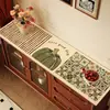 Tapete de Mesa para Mueble de TV Estilo Americano, Tela Protectora Impermeable y a Prueba de Polvo, Tapete Protector de Aparador, Tapete para Mesa de Entrada, Mantel para Mesa de Cajones