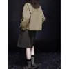 À Venda Fabricante Atacado Nova Jaqueta de Trabalho Curta Cáqui para Mulheres Novo Estilo Casual Solto para Mulheres