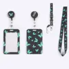Set de cordón para teléfono y tarjetero de mariposa monarca, tarjeta de transporte, identificación de empresa, cordón de trabajo, tarjeta de identificación, colgante para tarjeta de campus