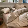 Juego de Cuatro Piezas para Todas las Estaciones, Juego de Cama de Cuatro Piezas, Funda de Edredón Lavable, Sábana Plana, Sábana Ajustable, Juego de Tres Piezas para Dormitorio