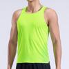 Primavera e Verão Novo Poliéster Atletismo Esportes Masculinos Corrida Respirável Masculino Fitness Ultra-leve Maratona Colete de secagem rápida