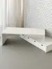 Estantería de almacenamiento para esquina de oficina, soporte para laptop, organizador de escritorio, caja de almacenamiento de escritorio con cajones, ajustable en altura