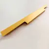 Manija de Perfil en Forma de F Sin Ranura de Aleación de Aluminio para Armario, Gabinete, Cajón, Manija de Instalación Simple, Manija de Puerta de Gabinete de Almacenamiento de Mesita de Noche