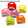 DD188 Amazon cor arco-íris seis cores pacote com 12 doces de festa presente confeitaria caixa de papelão branco portátil