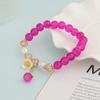 Pulseira de Cristal Colorida Estilo Coreano Nova de Inverno para Meninas DIY Fresca e Fashionable Pulseira de Florzinha Joia da Moda para Instagram
