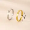Anillo Viento Frío para Mujer Anillo de Diamante Dorado de Comida Anillo para Dedo Índice Dedo Medio Joyería de Moda