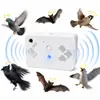 Dispositivo Repelente de Pájaros de Carga Inteligente de Frecuencia Variable, Repelente Ultrasónico de Pájaros y Murciélagos para Almacenes Interiores, Disuasor Electrónico Popular