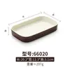 Plato Rectangular de Plástico Imitación Porcelana Kaibaiya Plato Creativo para Barbacoa de Autoservicio con Platos Plato para Hot Pot de Melamina A5
