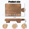 Taburete Pequeño de Paulownia Creativo para el Hogar Cocina Hogar Taburete Pequeño de Madera Adornos de Baño Base de Jabonera de Madera