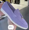 Venta directa de fábrica 2023 Versión alta Zapatos casuales para mujer con pedal LP, suela blanda, mocasines de cuero cómodos y versátiles