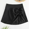 2026 Nuevo Estilo Europeo y Americano Color Sólido Cordón Anti-Exposición Falda Media Shorts de Baño Traje de Baño de Playa Ropa de Baño Deportiva Conservadora para Mujeres