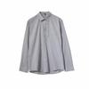 Camisa de Manga Larga a Rayas Ajustada para Hombre Estilo Británico Casual Retro Coreano Japonés Estilo Ligeramente Maduro Top para Hombre