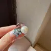 Exquisito y Elegante Pasador Pequeño para el Cabello con Forma de Flor de Perla y Pedrería con un Toque de Lujo, Pasador de Princesa, Pinza Lateral, Pinza para Flequillo, Pasador para el Cabello de Mujer