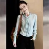 Blusas Femininas Lindas e Super Estilosas, Novo Design Francês para a Primavera de 2026, Moda de Nicho com Senso de Elegância, Mangas Longas