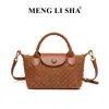 Estilo Novo Outono e Inverno Bolsa Saco Longchamp Tecida em Camurça, Bolsa Transversal de Ombro Feminina Elegante e Simples, Bolsa de Mão para o Trabalho