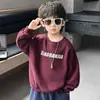 Sudadera para niño para primavera y otoño 2026 estilo nuevo, top casual elegante para niños, camiseta básica de moda versión coreana para niños