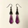 Comercio exterior transfronterizo Amazon Joyería gótica aretes de murciélago negro con lágrima roja, directo del fabricante