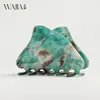 Nuevo Pinza de Garra con Textura de Acetato de Wjia, Pinza de Garra Triangular de Nicho, Pinza de Garra Floral Simple Versátil, Accesorio para el Cabello Pinza de Tiburón