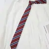 Camisa para Mujer con Rayas Decorativas Estilo Estudiante [Envío Rápido] Corbata Jk Estilo Academia Retro Hecho a Mano Accesorios Dk para Hombre Modernos
