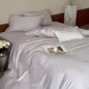Shuzunke 100S Estilo Princesa Francesa Suave y Amigable con la Piel Algodón Puro Algodón de Fibra Larga Bordado de Precisión Juego de Cuatro Piezas 100% Algodón