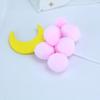 Copyright Baking Cake Decoration Star Moon Hair Ball Bolo de aniversário Plug-in Festivo Sobremesa Cartão de mesa