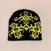 Nuevo patrón gorro de punto estilo europeo y americano de nicho para hombres y mujeres cálido personalidad hip-hop rap gorro pullover para exteriores venta al por mayor