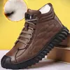 Zapatos gruesos para hombre para exteriores transfronterizos, zapatos nuevos de algodón de suela blanda, zapatos de hombre, zapatos casuales nuevos cómodos y cálidos, forro polar para hombre al por mayor