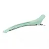 Pinza de pato para peluquería color caramelo pasador pasador de belleza pinza de paja de trigo con partición de silicona pinza sin costuras