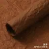 Papel Artesanal Puro com Padrão de Água, Papel Amassado em Relevo com Arte Floral, Materiais Atacado para Floriculturas, Papel de Embrulho com Textura Tingido Naturalmente