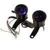Adecuado para Motocicleta CG125 Harley Prince Retro Modificada Kit de Instrumentos Tacómetro Electrónico Doble Kilometraje con Luz