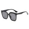 Nuevos Lentes de Moda de Internet Estilo Europeo y Americano Mismo Estilo Montura Generosa Personalizados Lentes de Sol con Clavo de Arroz Lentes de Sol de Moda para Sesión de Fotos Callejera para Mujeres
