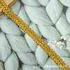 Cinta de patrón de espiga de hilo dorado y plateado de 1.2 cm, encaje de cienpiés, directo del fabricante, accesorios de decoración de ropa DIY
