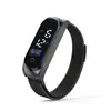 Comercio Exterior Banda Milanese Reloj Electrónico Moda Táctil Impermeable Electrónico Cuadrado Nuevo Pulsera LED Reloj