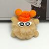 Pele Sintética de Coelho Rex Desenho Animado Acessórios DIY Elfo Pelúcia Bolinha de Carvão Pequena Pingente de Bolsa Chaveiro de Carro