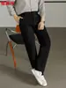 Calça de terno de mistura de lã Hengyuanxiang, calça casual masculina, nova coleção outono 2026, cintura média a alta, perna reta, calça de terno masculina