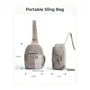 Bolso Pequeño de Hombro Bolso Cruzado Puffer Acolchado Ligero Multibolsillos para Viajes Deportes Senderismo