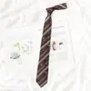 Estilo Universitario JK Japonés Corbata Perezosa Sin Nudo Corbata de Camisa Temporada de Graduación para Mujer vino tinto Traje de Saimen Traje de Licenciatura Corbata de Moño Mujer