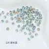Arte de Uñas Diamante 4mm Rhinestone Redondo Colorido K9 Fondo Puntiagudo Diamante de Vidrio Accesorios para Joyería DIY Decoración Súper Brillante para Uñas