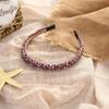 Nova coréia do sul cocar artesanal frisado trança de cristal headband hairpin acessórios de cabelo direto da fábrica em estoque atacado