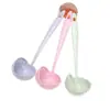 Colador Dos en Uno de Paja de Trigo para Gachas, Utensilio de Cocina con Mango Largo, Colador de Olla Caliente de Doble Propósito, Cuchara Filtro