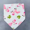 Toalla de Salpicadura para Bebé Toalla Triángulo Broches Dobles para Bebé Pañuelo para la Cabeza de Recién Nacido Pañuelo Babero Perro Mascota Bufanda para Perro