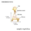 Roda Gigante Aço Inoxidável Gotejamento de Óleo Fruta Zircônia Pingente DIY Corrente de Clavícula Pulseira Anel Moda Luxo Acessível Conjunto para Mulheres