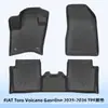 Adequado para Fiat Toro Volcano 2025-2026 Tapetes de Chão 3D para Todas as Condições Climáticas TPE