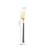 Acero Inoxidable 304 Estilo Coreano Cuchara Tenedor Cuchara para Sopa Doméstica Cuchara para Café Mango Largo Comedor Mezcladora Cuchara de Postre Tenedor de Comedor Occidental Vajilla
