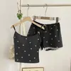 5111 Camisola de Algodón Puro de Verano para Dormir para Mujer con Copas, Se Puede Usar Afuera, Conjunto de Camiseta sin Mangas de Deseo Puro y Shorts de Seguridad para el Hogar