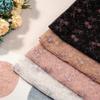 Nuevo de fábrica directo industria pesada bordado ropa china ropa de niños tela de malla encaje punto dorado flor tela bordada
