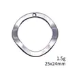 25x24mm 1.5g Multicolores Accesorios para Joyería DIY Directo de Fábrica Colgante Irregular de Círculo Hueco
