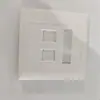 Suministro de productos de cableado integrado - Panel de red tipo 86 de 4 puertos - Módulo RJ45 - Toma de información - Panel de voz